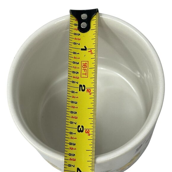 Napco 3519 Ceramic Planter Easter Spring Bears Ducks Butterflies Round 3.5 Inch - Picture 8 of 8